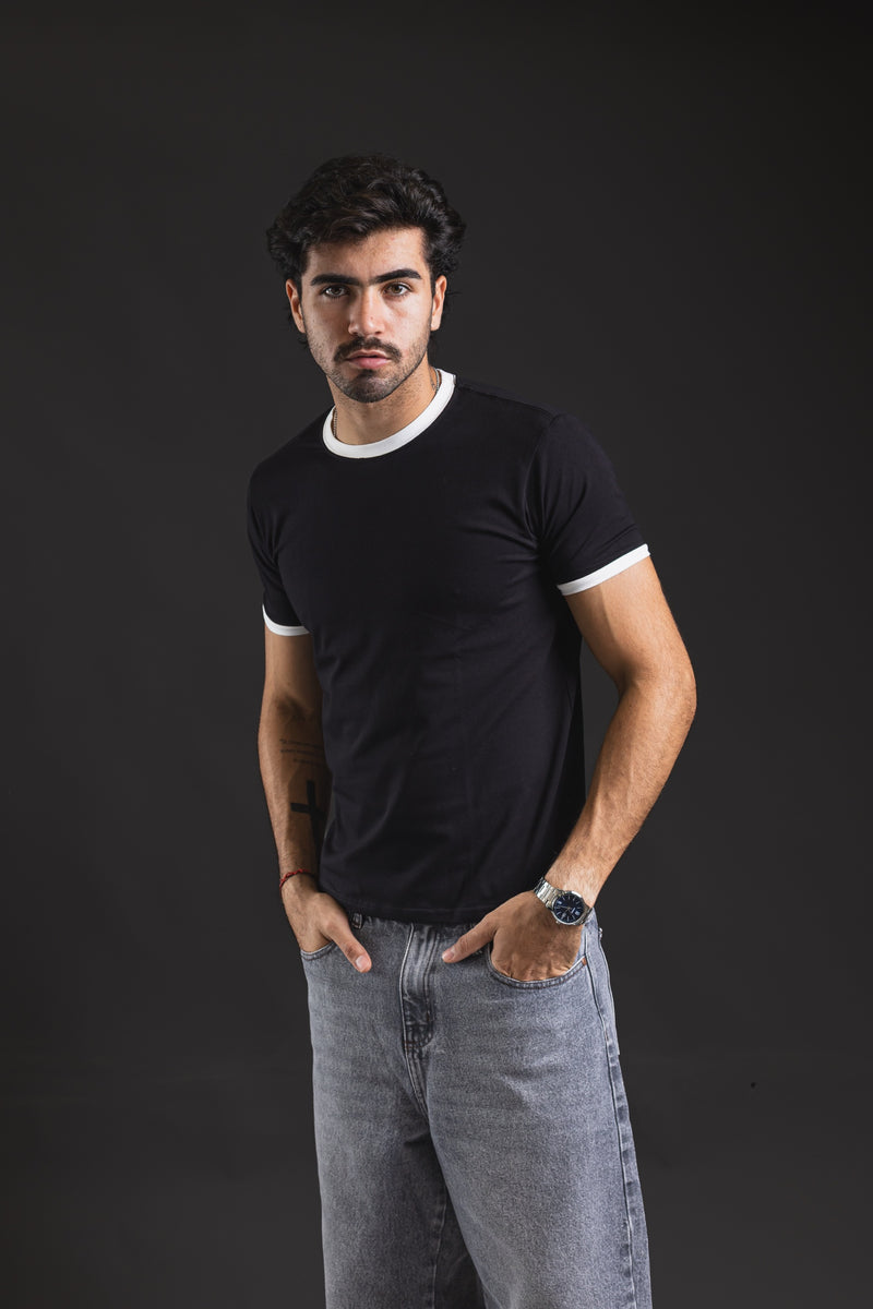 BABY TEE REDENTOR BASIC SATORI BLACK/MARFIL