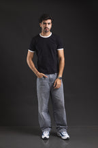 Baby tee REDENTOR Basic Satori black/marfil – look completo