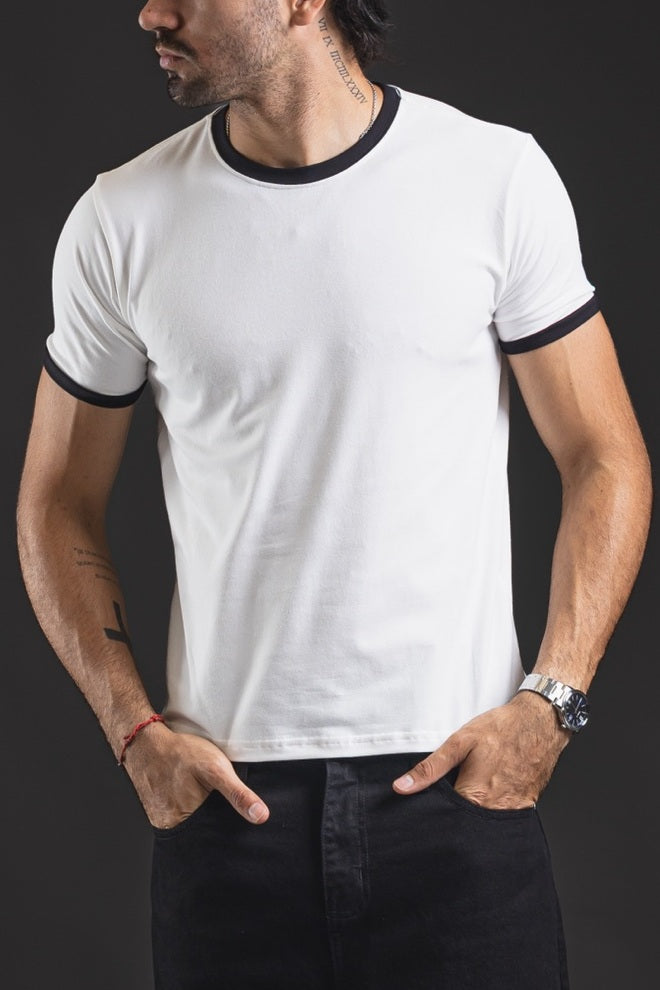 BABY TEE REDENTOR BASIC SATORI MARFIL/BLACK