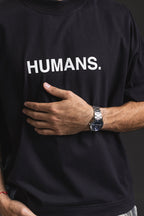 Boxy JERICÓ Not Humans Black, detalle de la serigrafía de alto relieve
