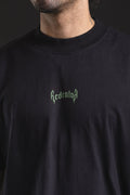 Boxy REDENTOR Vampire Black, detalle del logo en el pecho