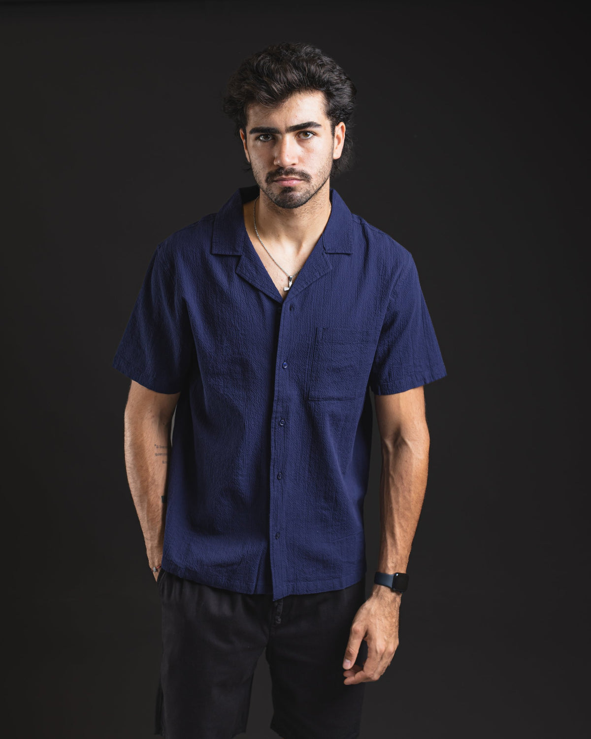 Camisa Corrugated azul – vista frontal