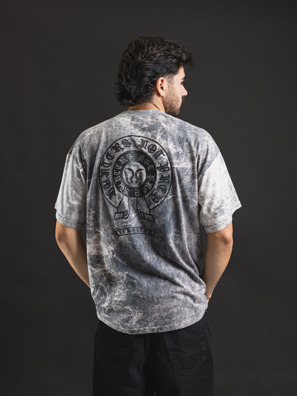 Oversize Redentor Gaia Desteñido Black