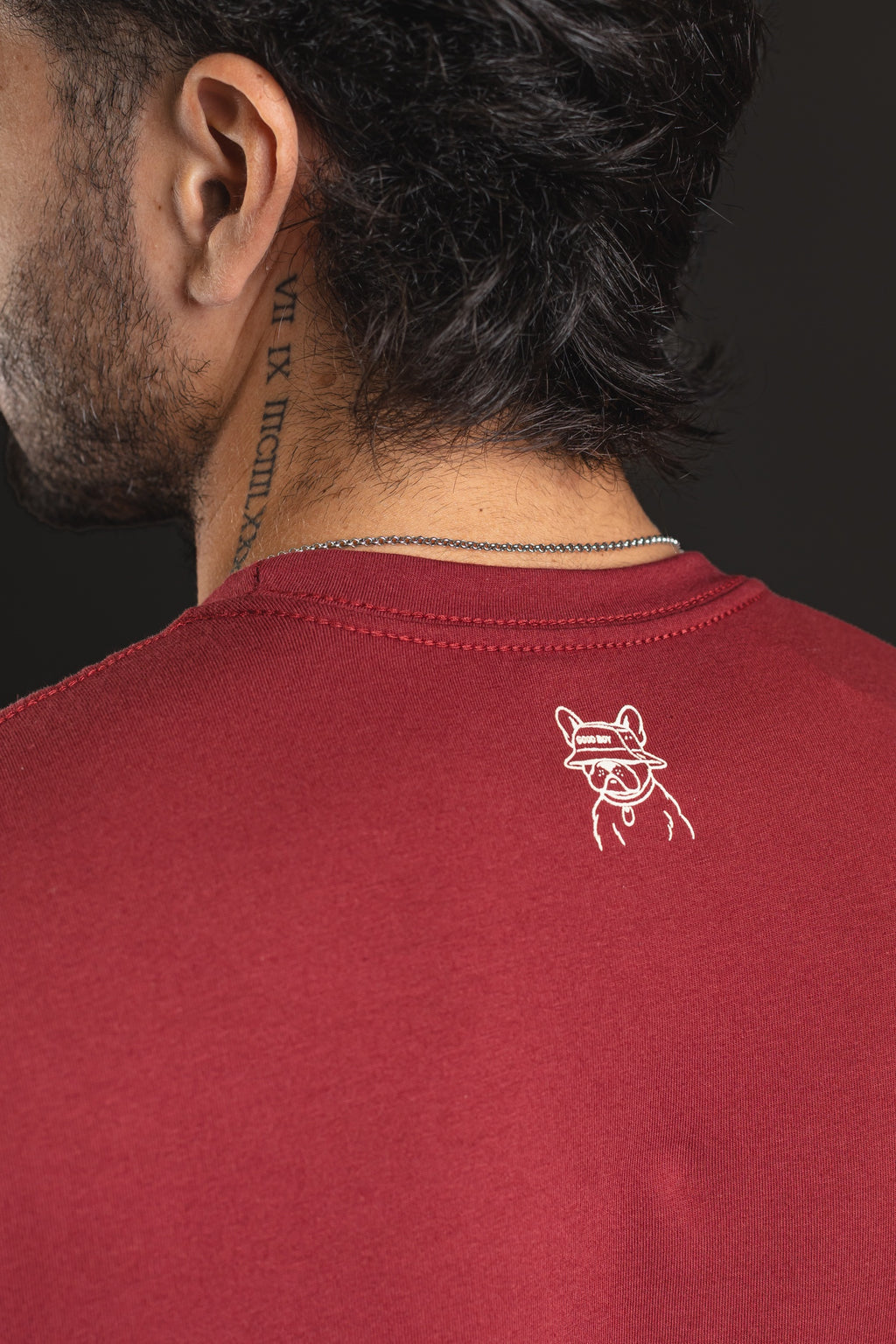 T-Shirt OTTO New Basic Good Boy Bordó