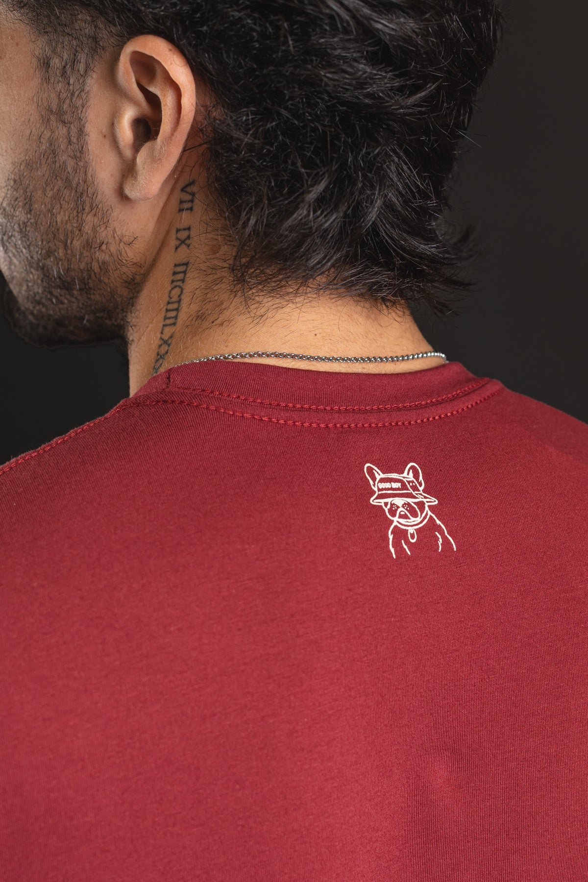 T-Shirt OTTO New Basic Good Boy Bordó
