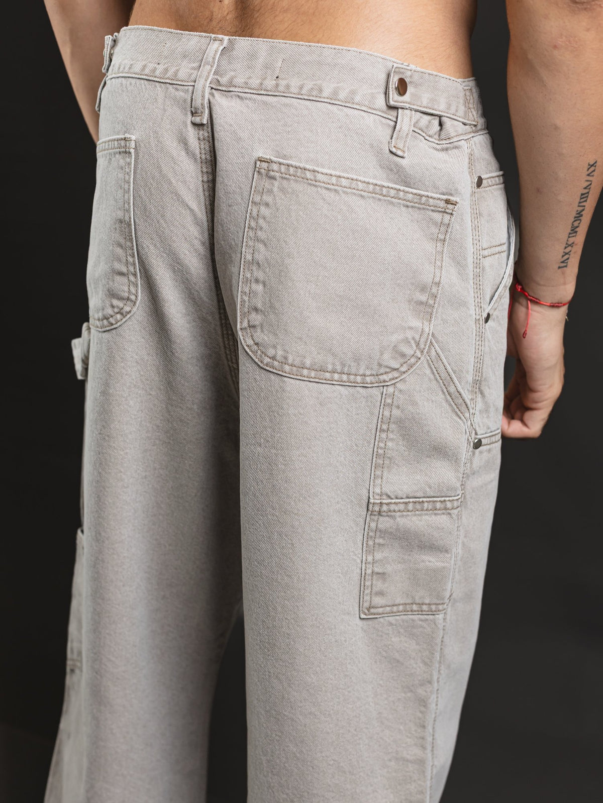 Jeans Carpenter Vintage REDENTOR Arena - bolsillo trasero