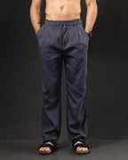 Pantalón de lino OTTO gris – frente