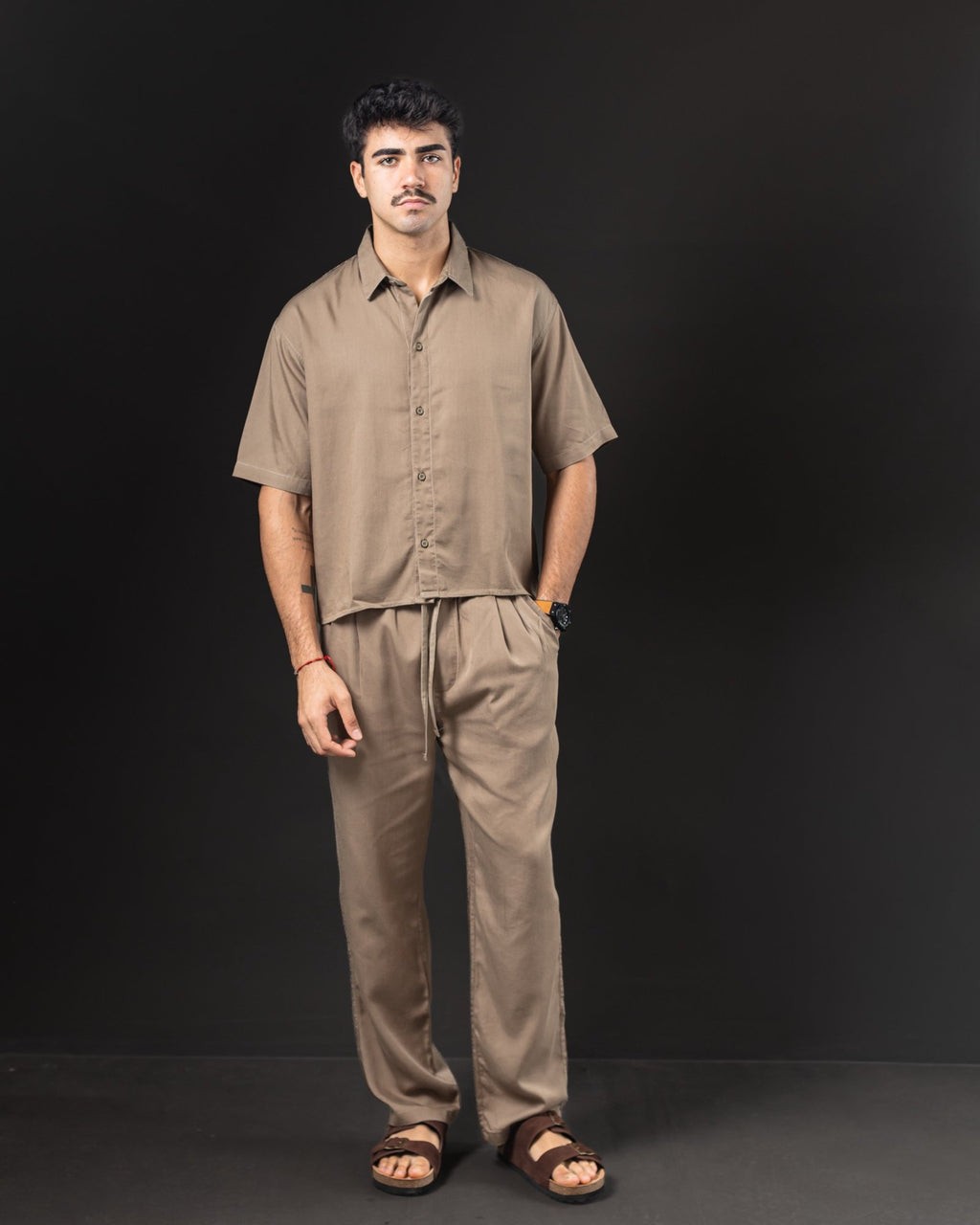Pantalón de lino OTTO green light – conjunto completo
