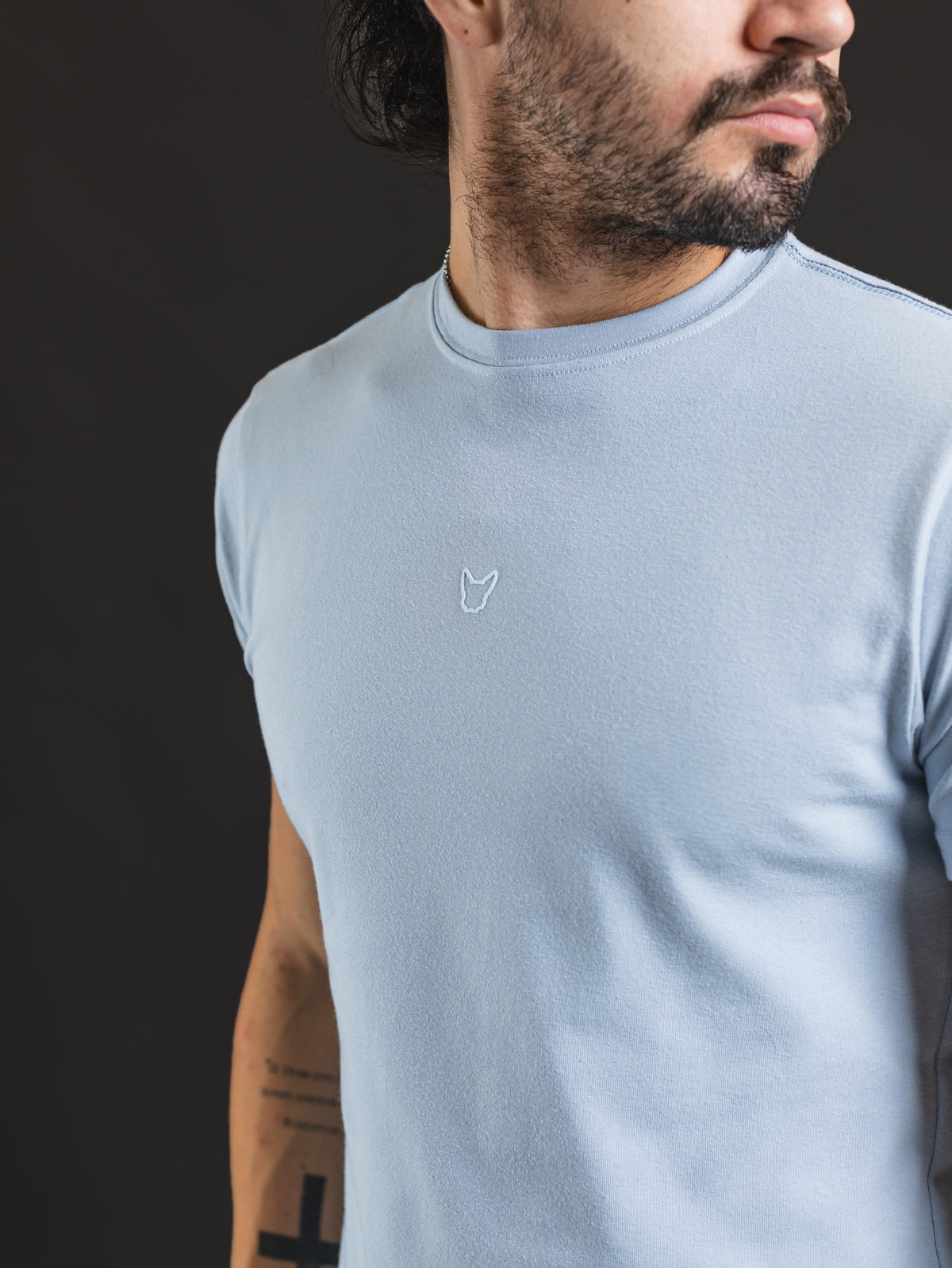 T-Shirt OTTO New Mini Betel Celeste - detalle logo