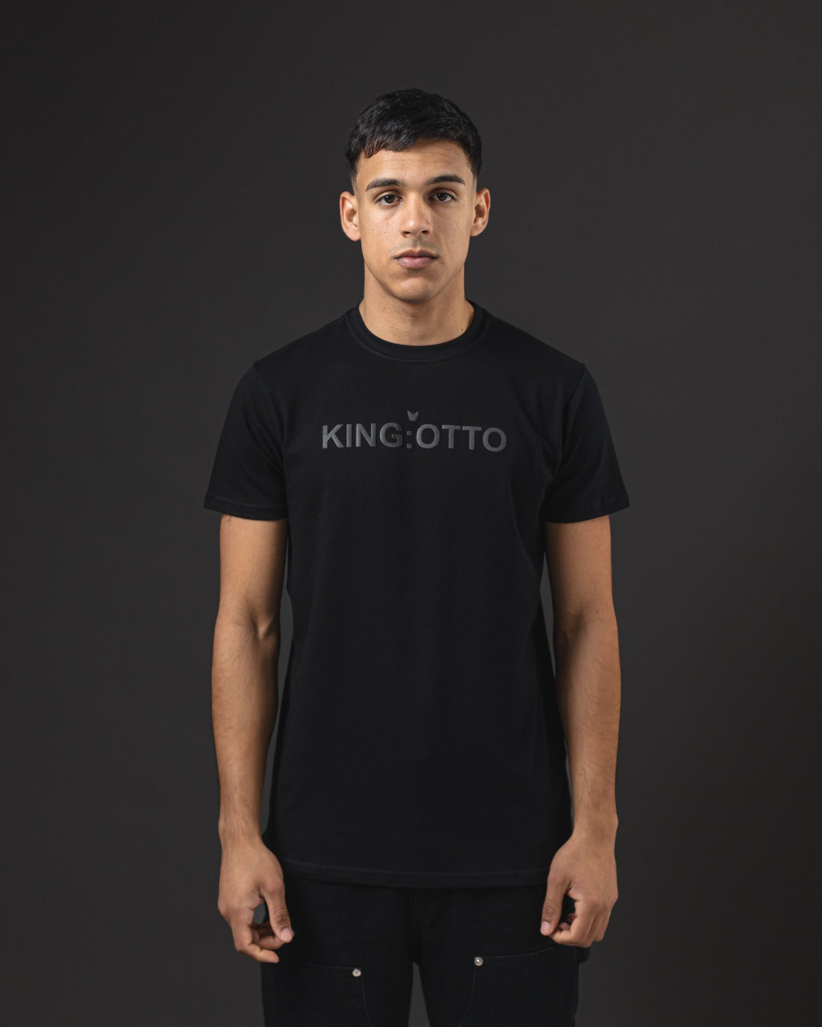 T-SHIRT OTTO NEW BASIC KING OTTO BLACK