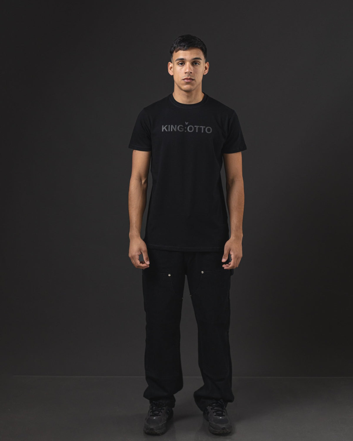 T-SHIRT OTTO NEW BASIC KING OTTO BLACK