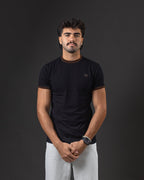 T-SHIRT OTTO RINGER TEE BLACK/BROWN
