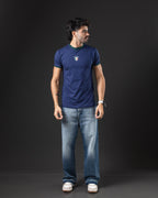 T-SHIRT OTTO RINGER TEE BLUE/GREEN