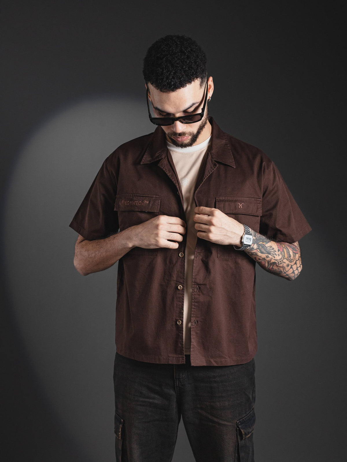 CAMISA RDTR DISRUPTOR MARRON CHOCOLATE