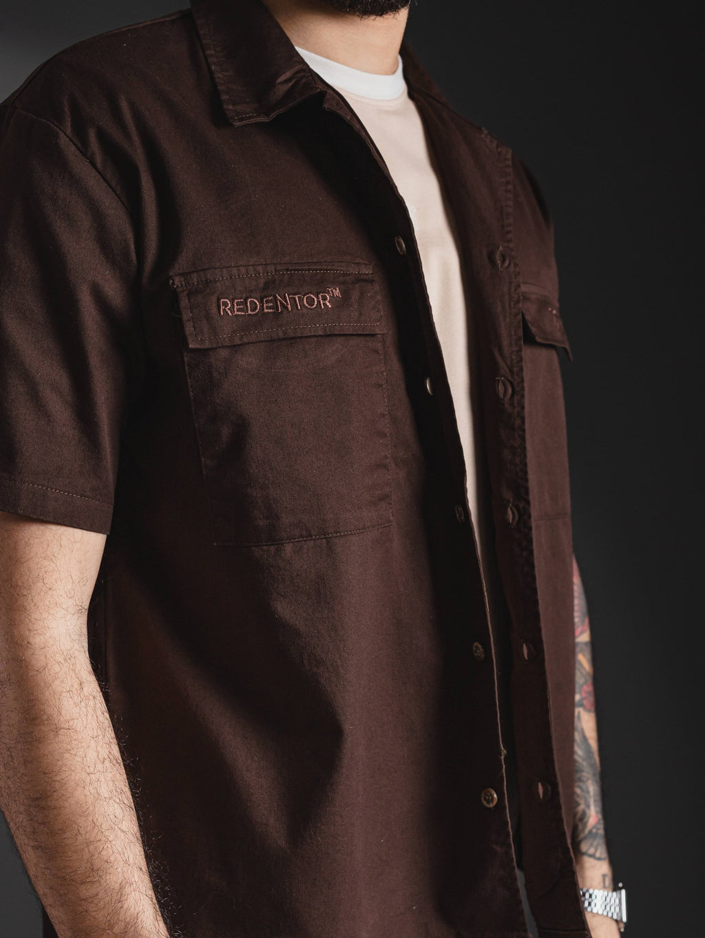 CAMISA RDTR DISRUPTOR MARRON CHOCOLATE