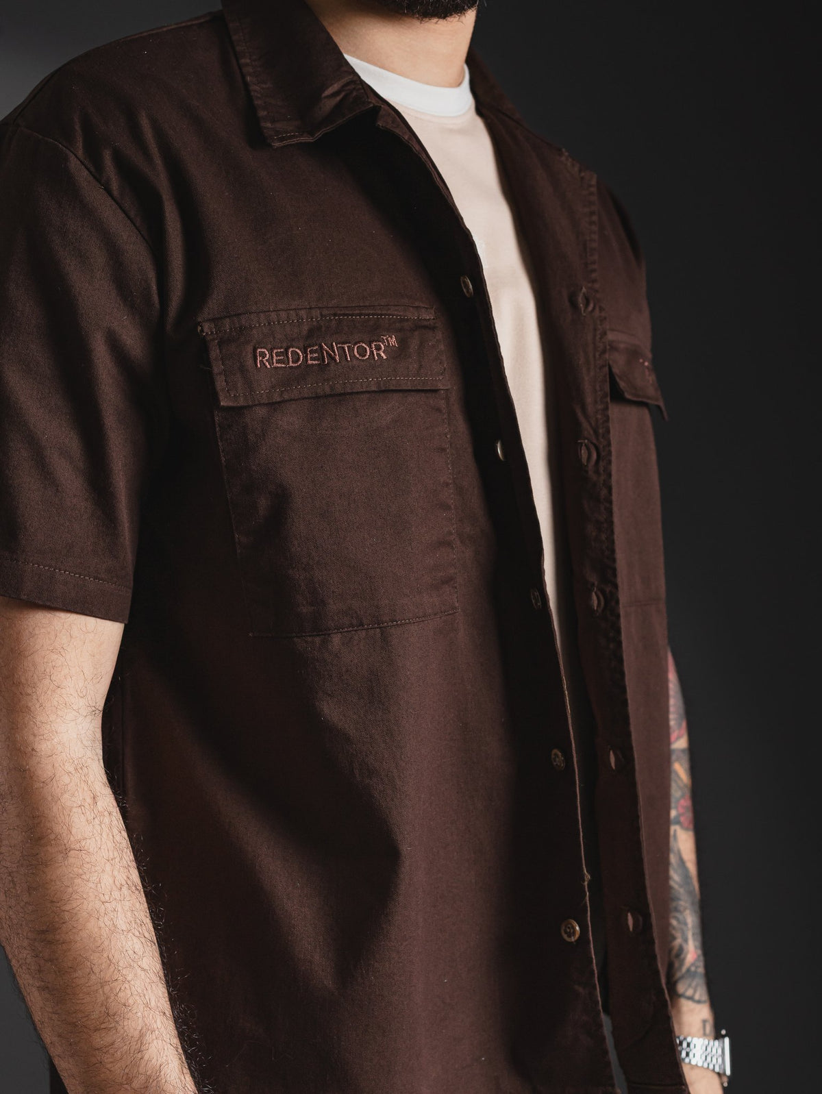 CAMISA RDTR DISRUPTOR MARRON CHOCOLATE