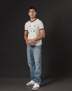 BABY TEE REDENTOR MARFIL/MARINO