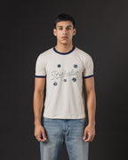 BABY TEE REDENTOR MARFIL/MARINO