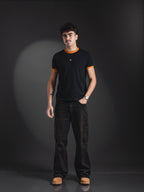 REDENTOR BABY TEE BLACK/ORANGE