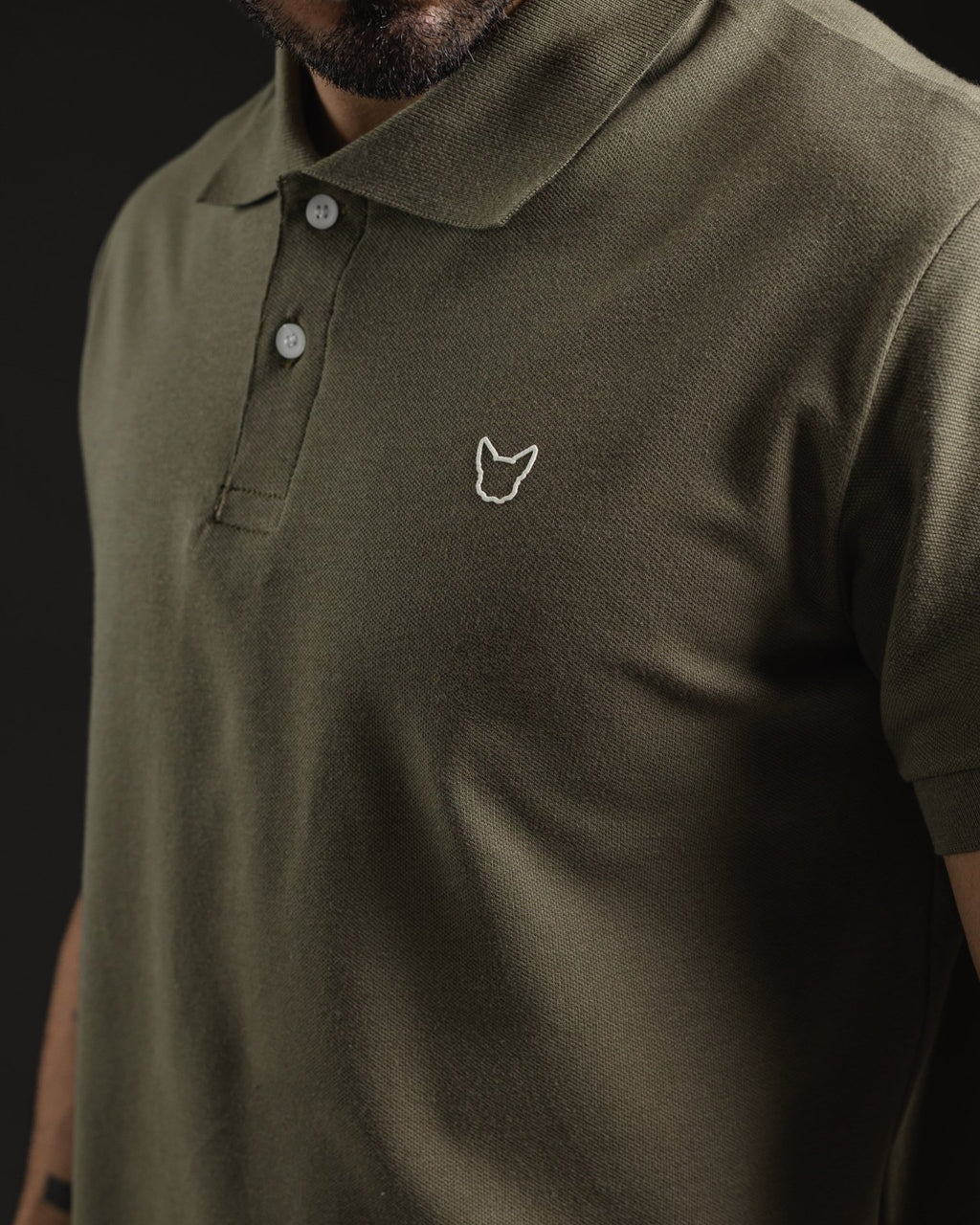 REMERA POLO OTTO BASIC GREEN/WHITE
