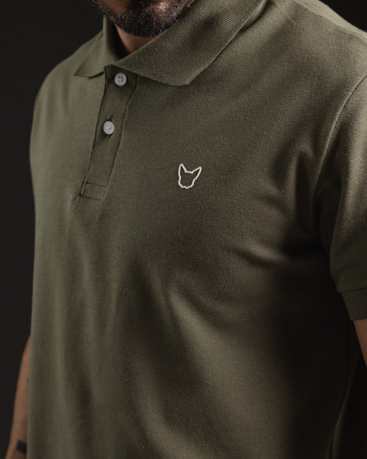 REMERA POLO OTTO BASIC GREEN/WHITE