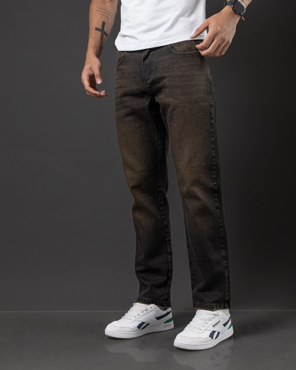 JEANS OTTO RECTO NEGRO OXIDADO