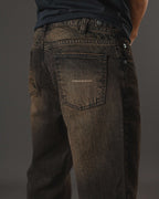 JEANS OTTO RECTO NEGRO OXIDADO