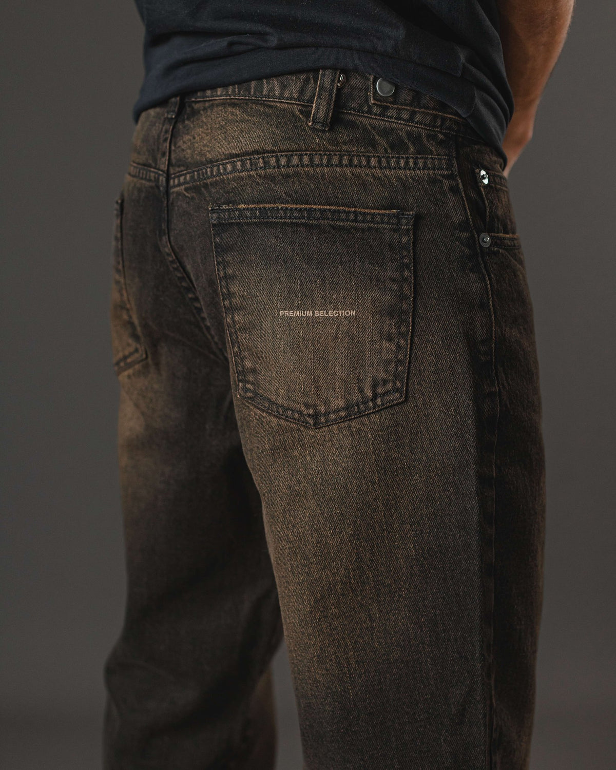 JEANS OTTO RECTO NEGRO OXIDADO