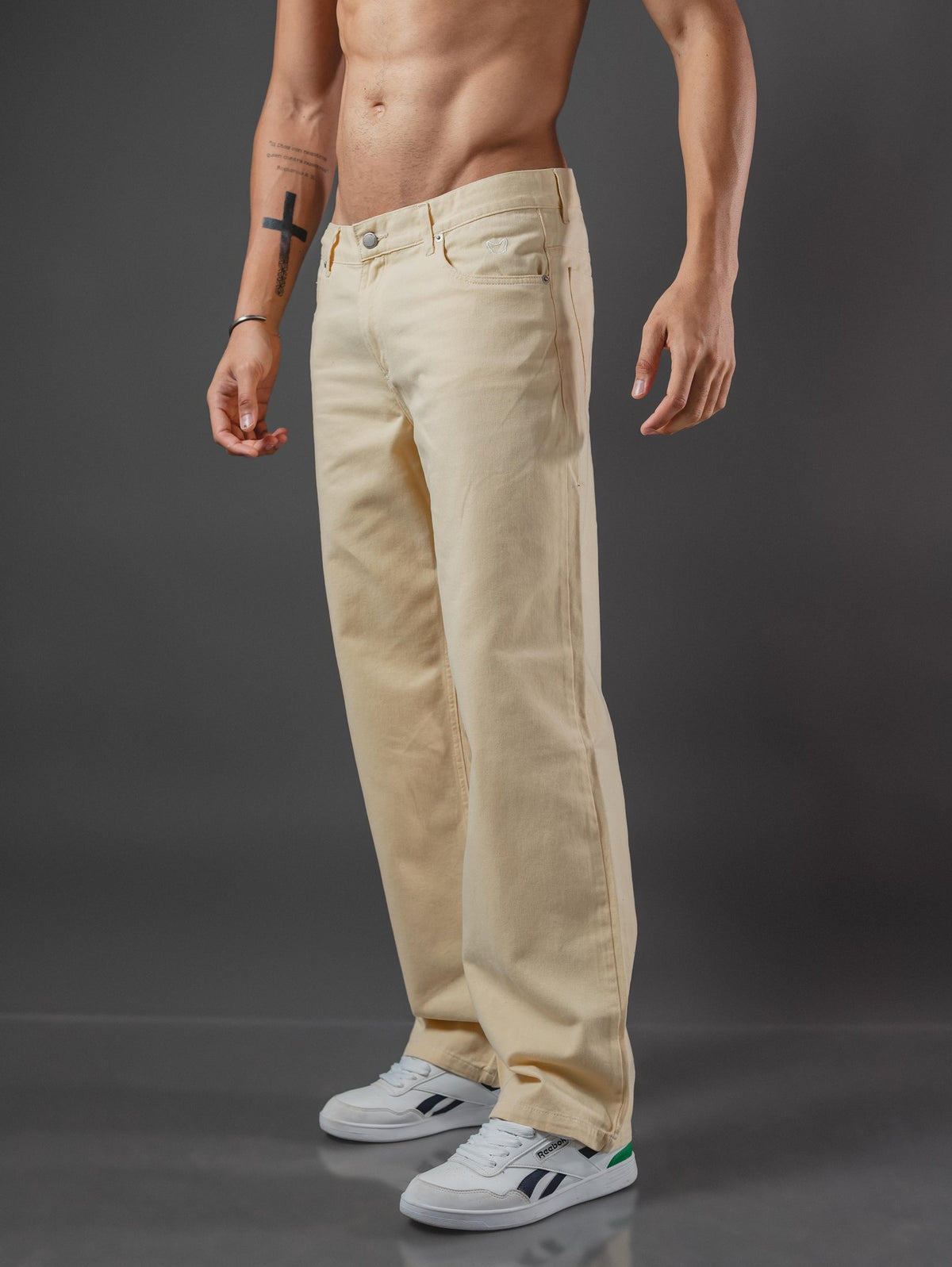PANTALON OTTO BAGGY  CREMA