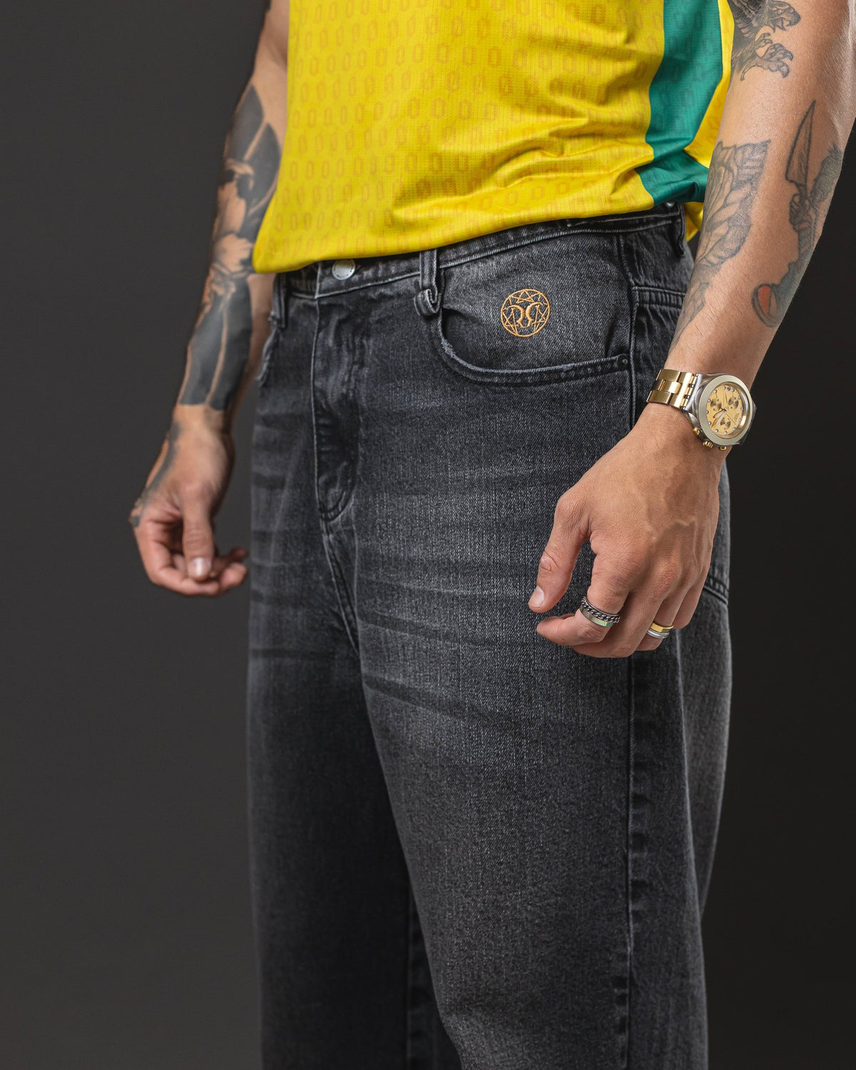 PANTALON OTTO BAGGY GRIS INTERMEDIO