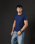 T-SHIRT OTTO NEW BASIC C/BOTON BLUE