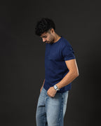 T-SHIRT OTTO NEW BASIC C/BOTON BLUE