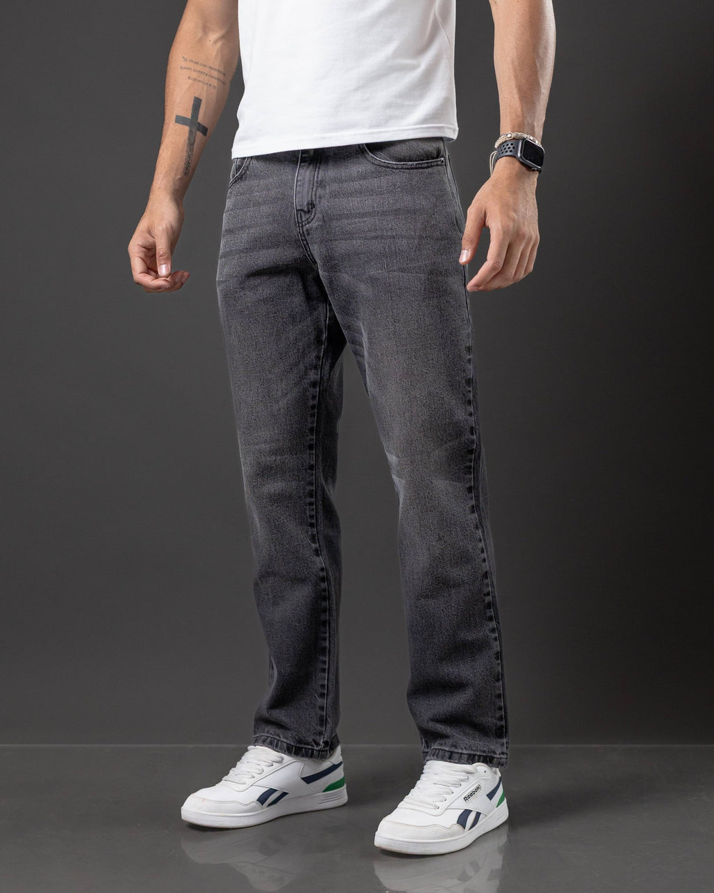 JEANS OTTO RECTO GRIS INTERMEDIO