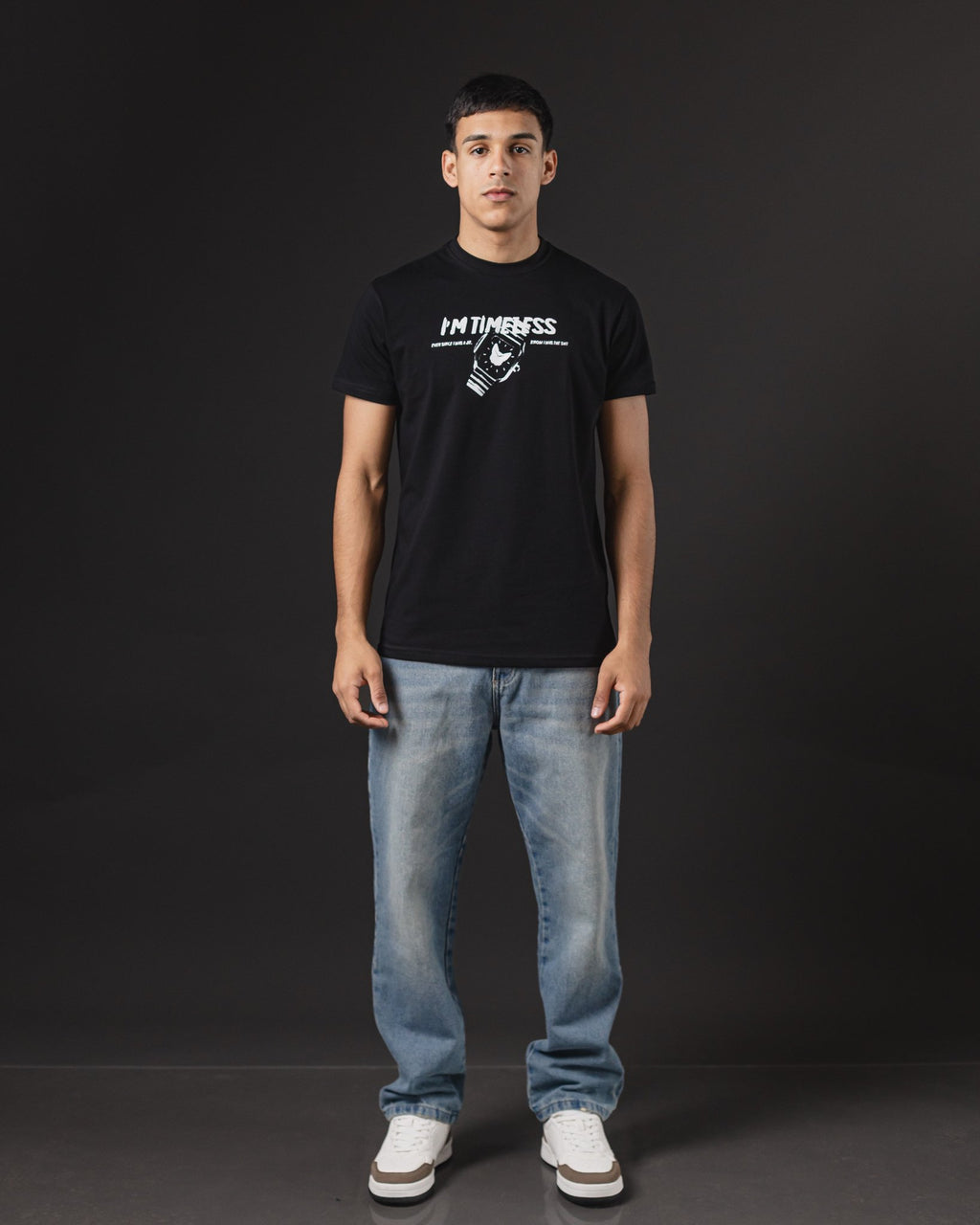 T-SHIRT OTTO CLOCK BLACK