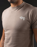 T-SHIRT OTTO NEW BASIC KING BEIGE/WHITE
