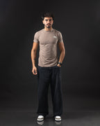 T-SHIRT OTTO NEW BASIC KING BEIGE/WHITE