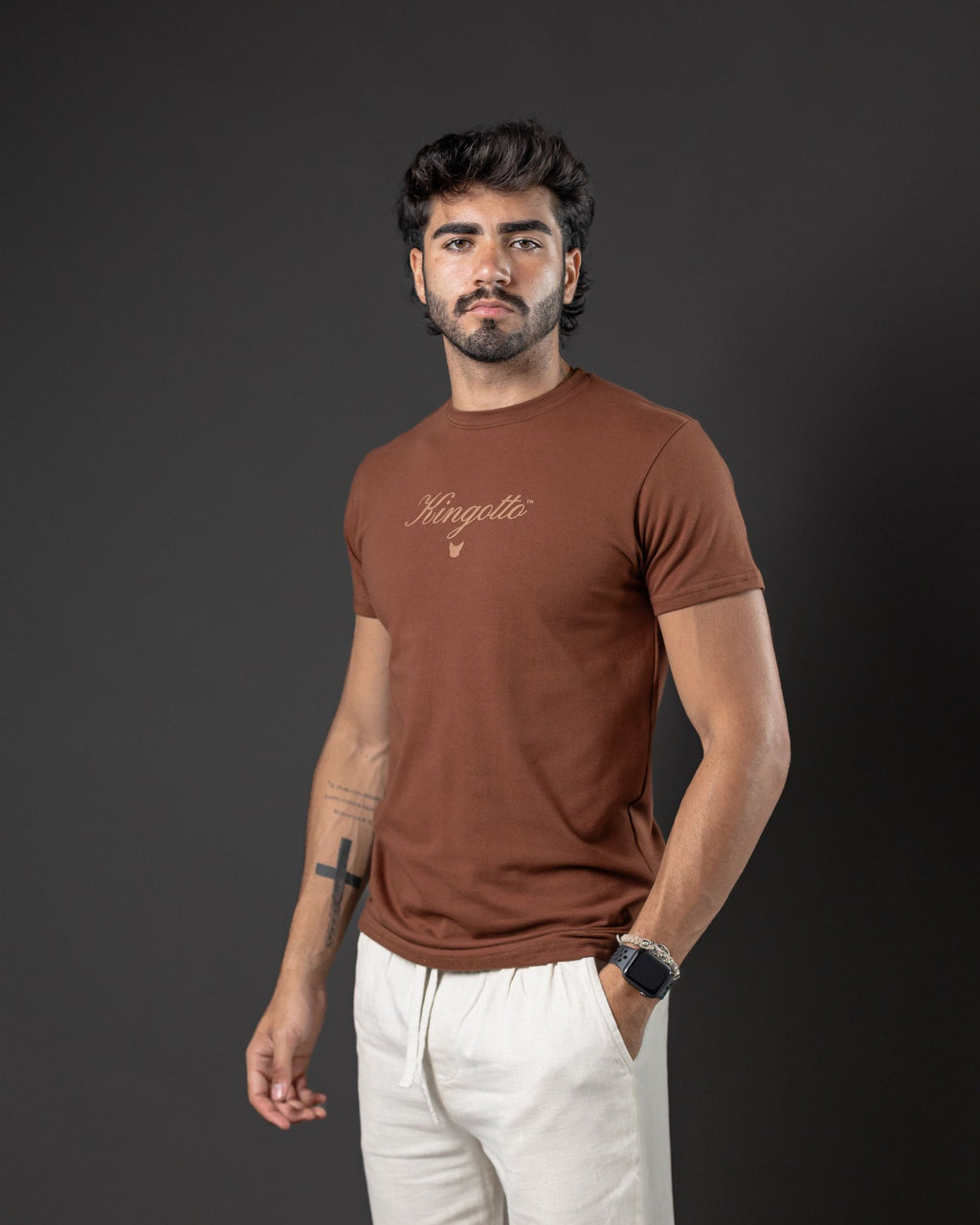 T-SHIRT OTTO NEW BASIC HERA BROWN