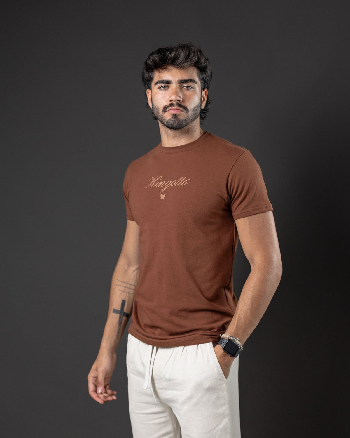 T-SHIRT OTTO NEW BASIC HERA BROWN