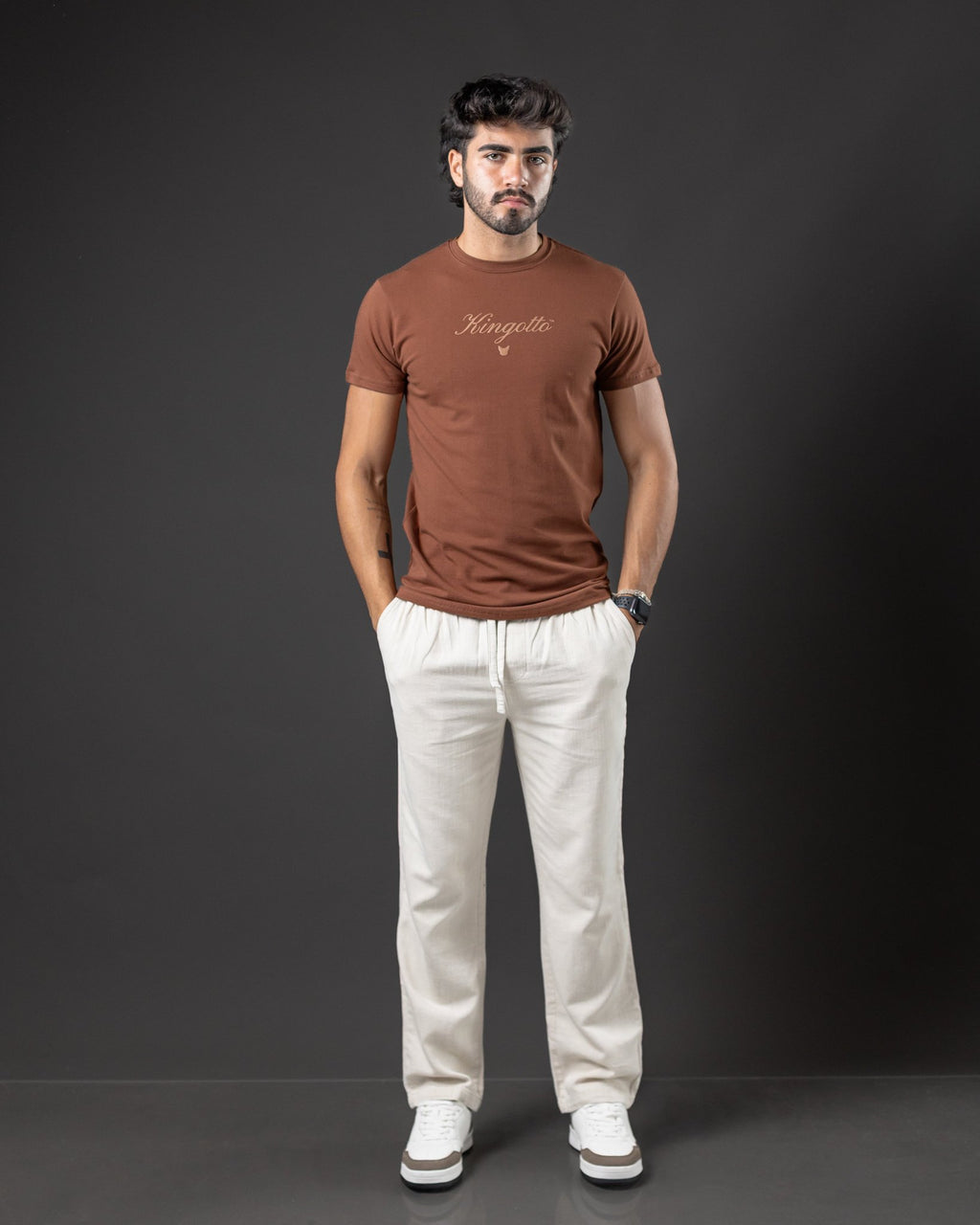 T-SHIRT OTTO NEW BASIC HERA BROWN