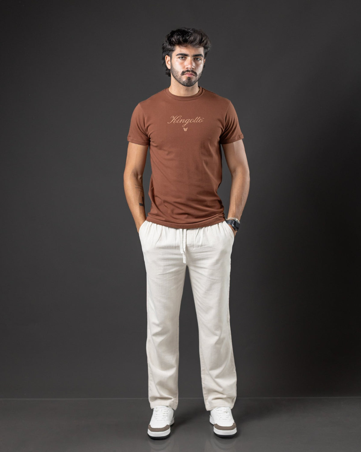 T-SHIRT OTTO NEW BASIC HERA BROWN