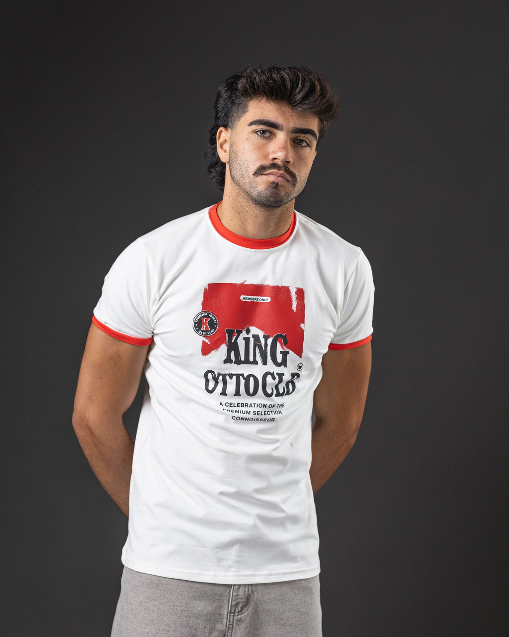 T-SHIRT OTTO RINGER TEE MARFIL/RED