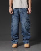 BAGGY SIDE POCKET BLUE SNOW