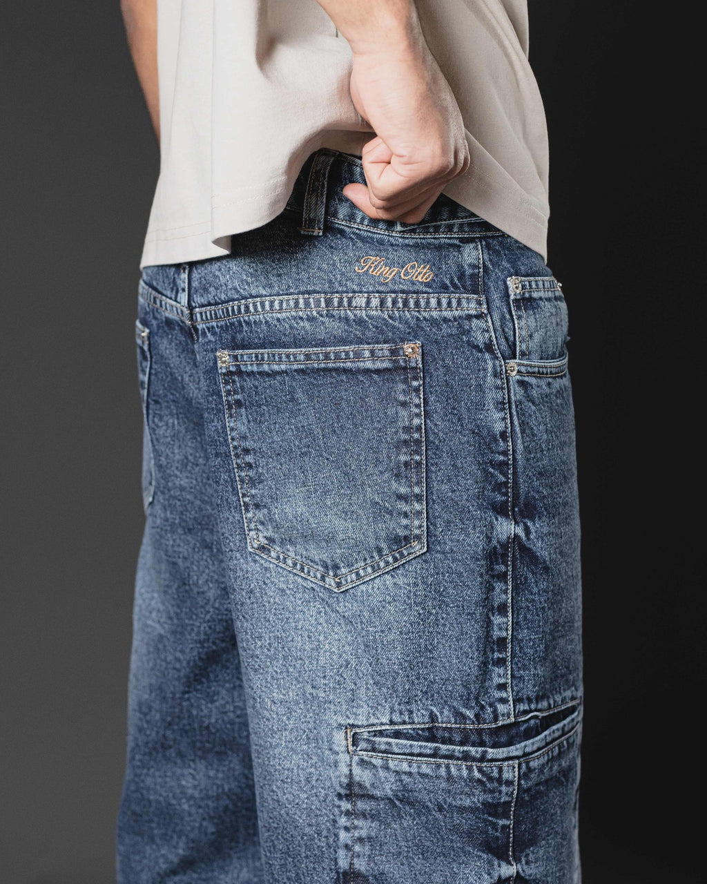 BAGGY SIDE POCKET BLUE SNOW
