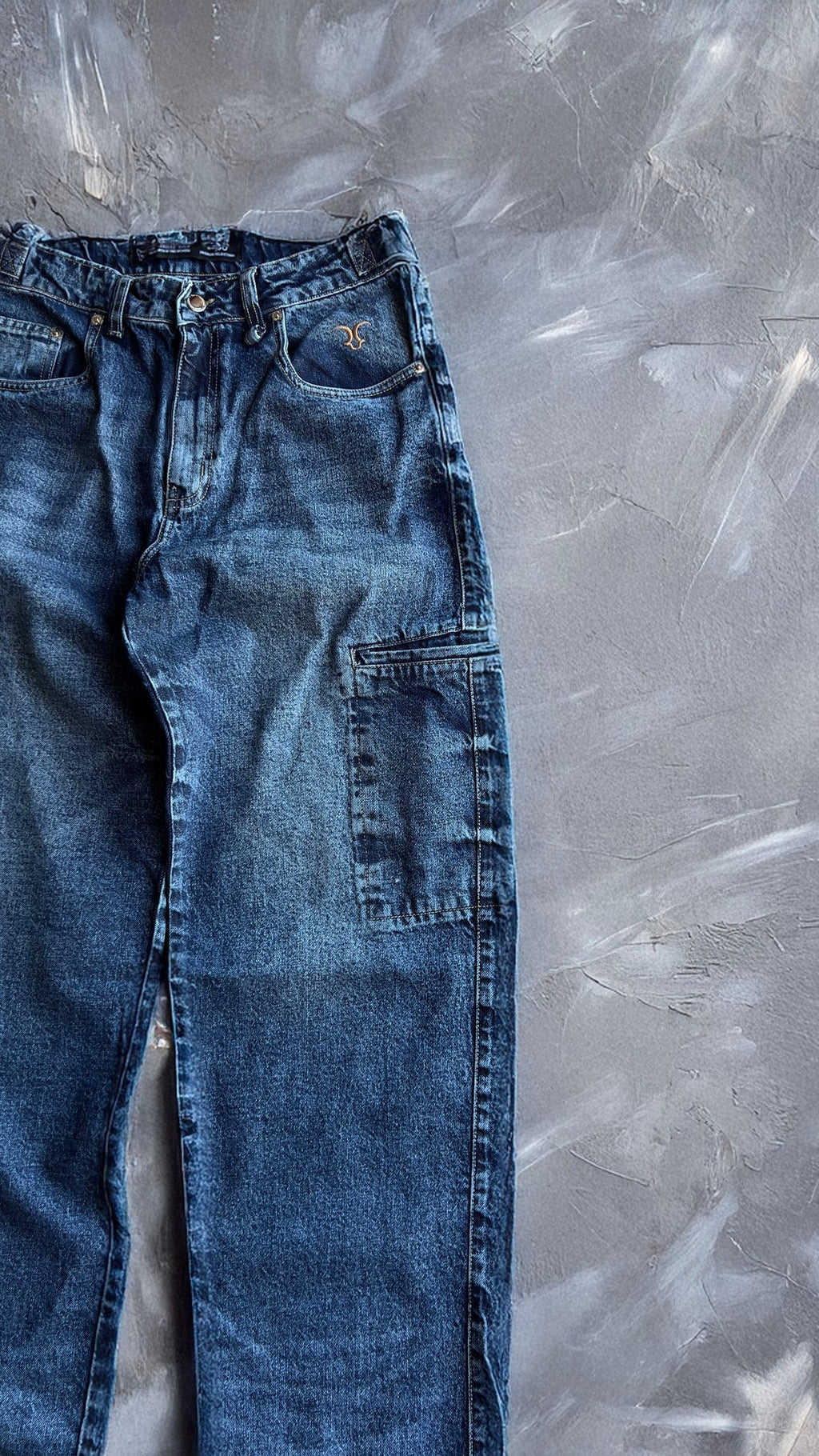 BAGGY SIDE POCKET BLUE SNOW