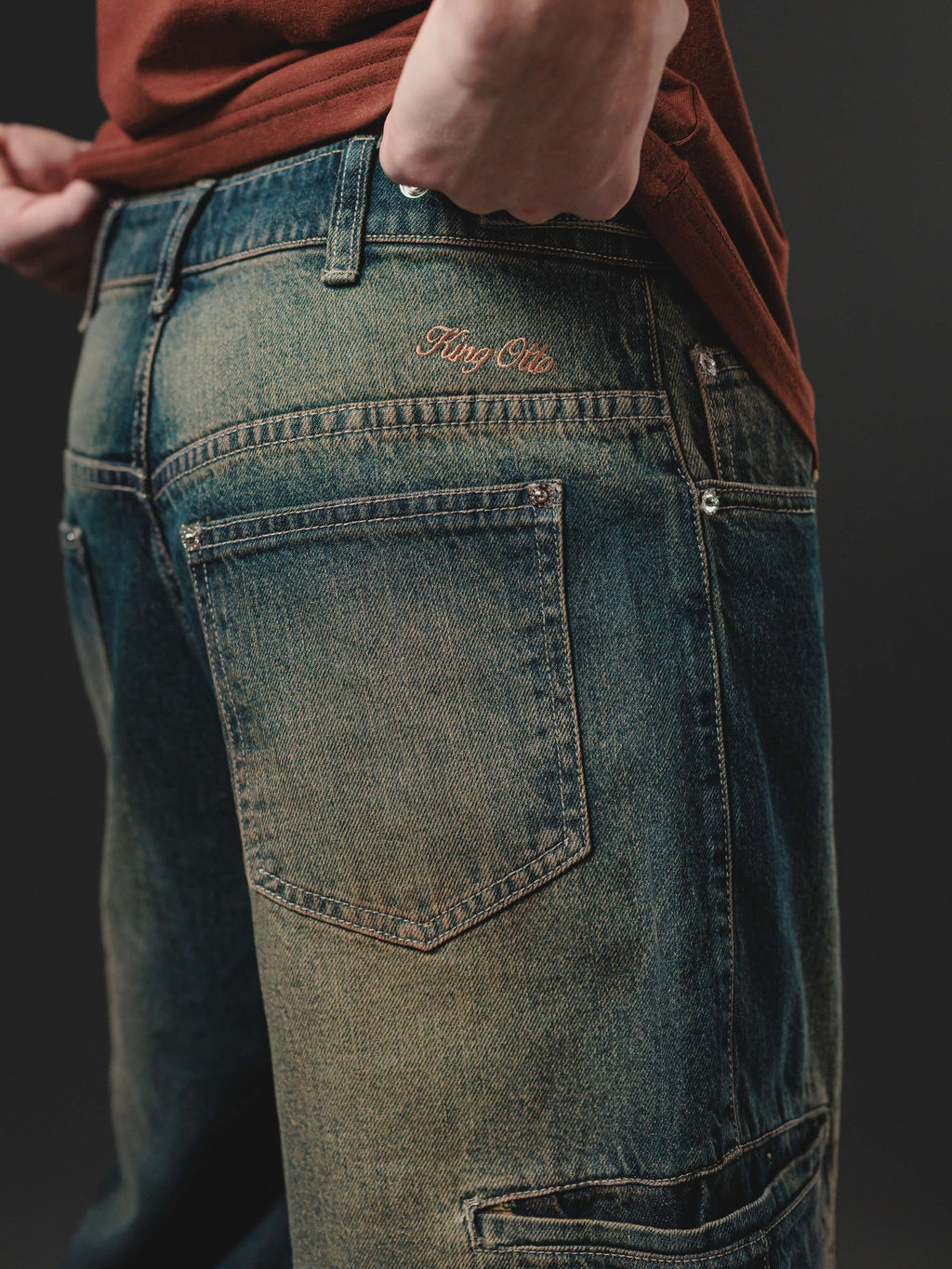 BAGGY SIDE POCKET BLUE RUSTY