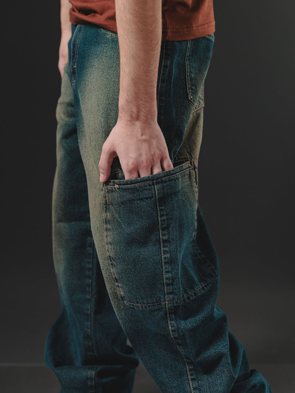 BAGGY SIDE POCKET BLUE RUSTY