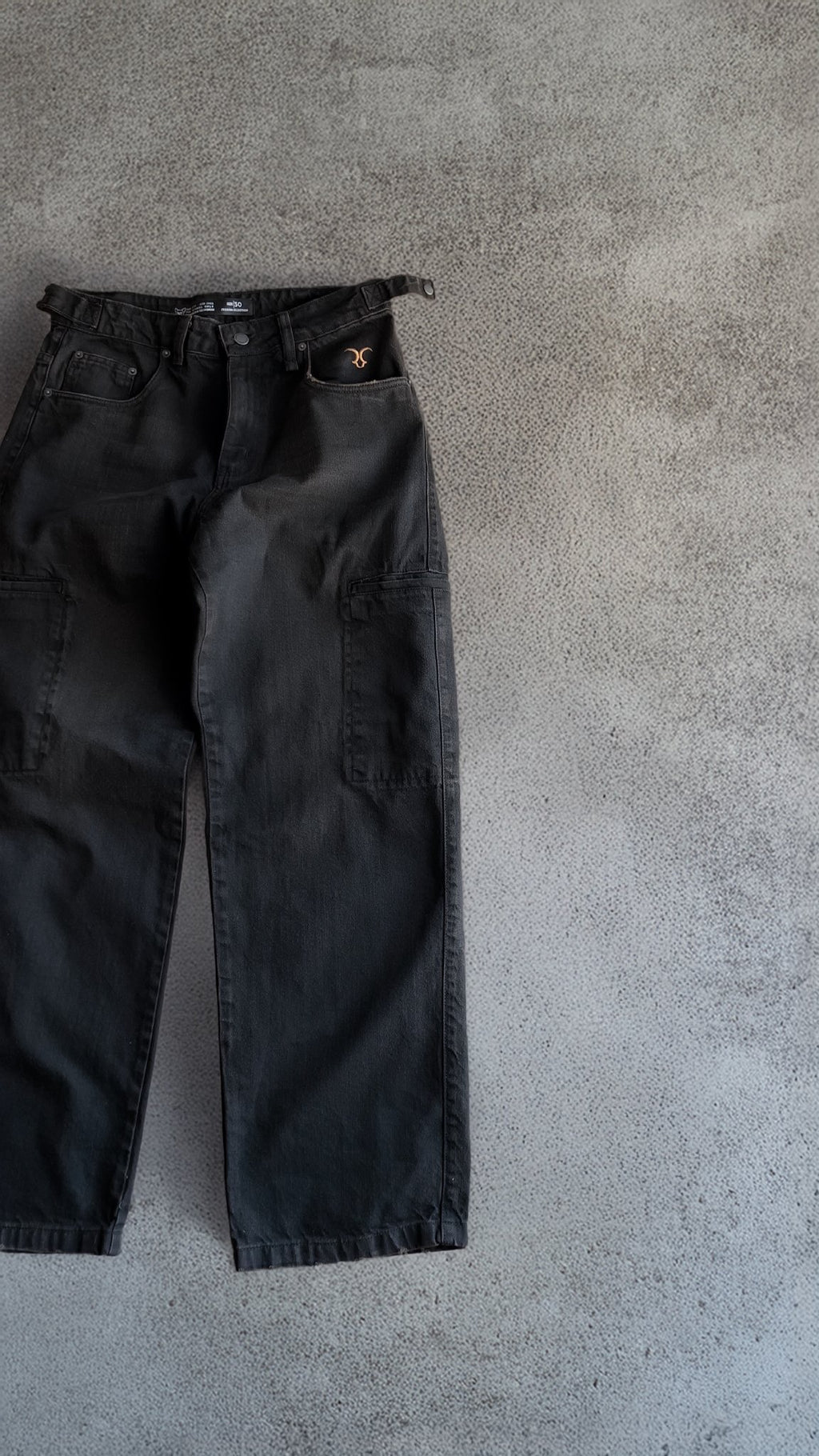 BAGGY SIDE POCKET BLACK RUSTY