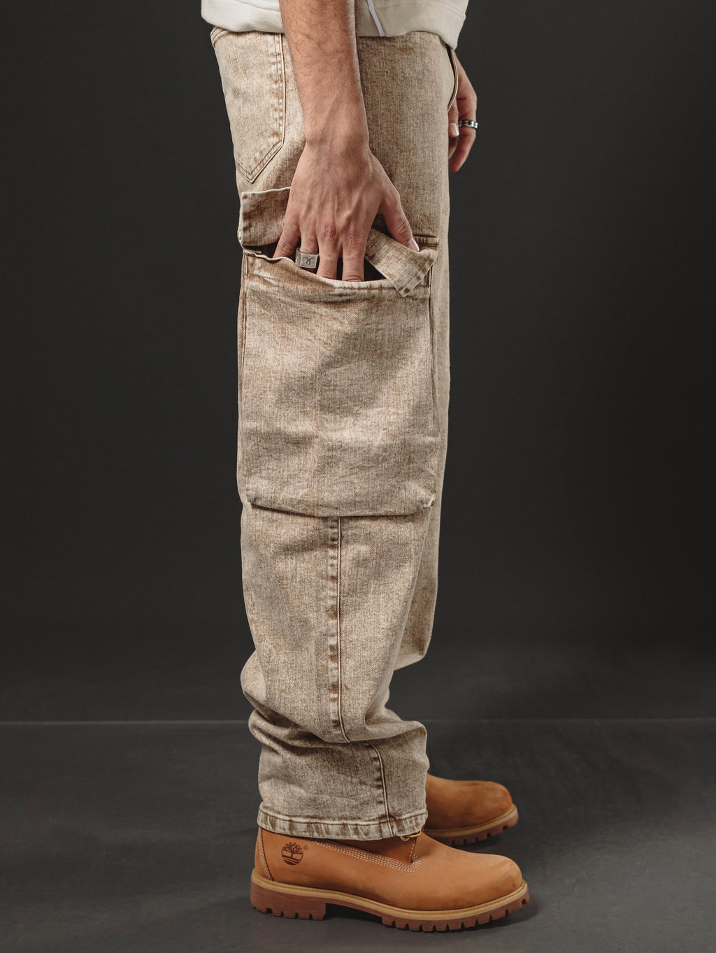 BAGGY GIANT POCKET CAMEL SNOW