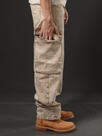 BAGGY GIANT POCKET CAMEL SNOW