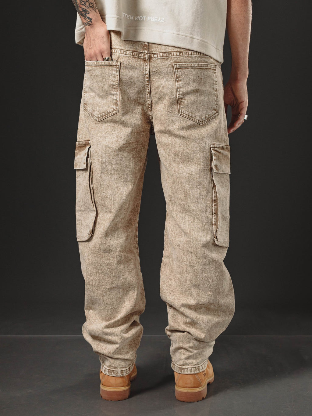 BAGGY GIANT POCKET CAMEL SNOW